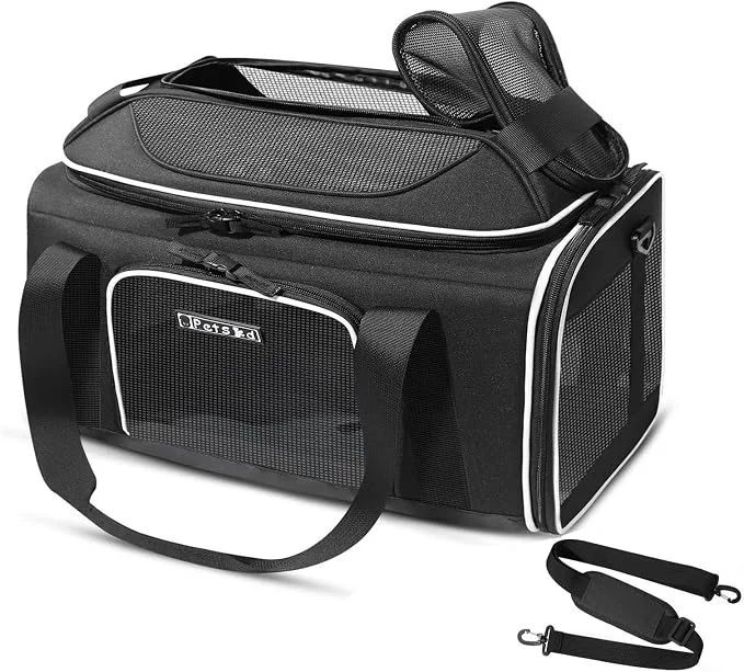Breathable Petskd Top-Expandable Pet Carrier 17x12x8.5 Inches JetBlue Allegiant Spirit Trendy