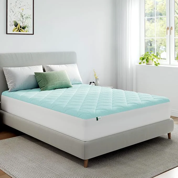 Innovative Novilla Cooling Mattress Topper California King Size Mattress Pad with Deep Pocket for 8-21 Mattress Soft Mattress Cover for Back Pain Relief 3D 7D Down Bed Topper for Hot Sleepers Comfortable
