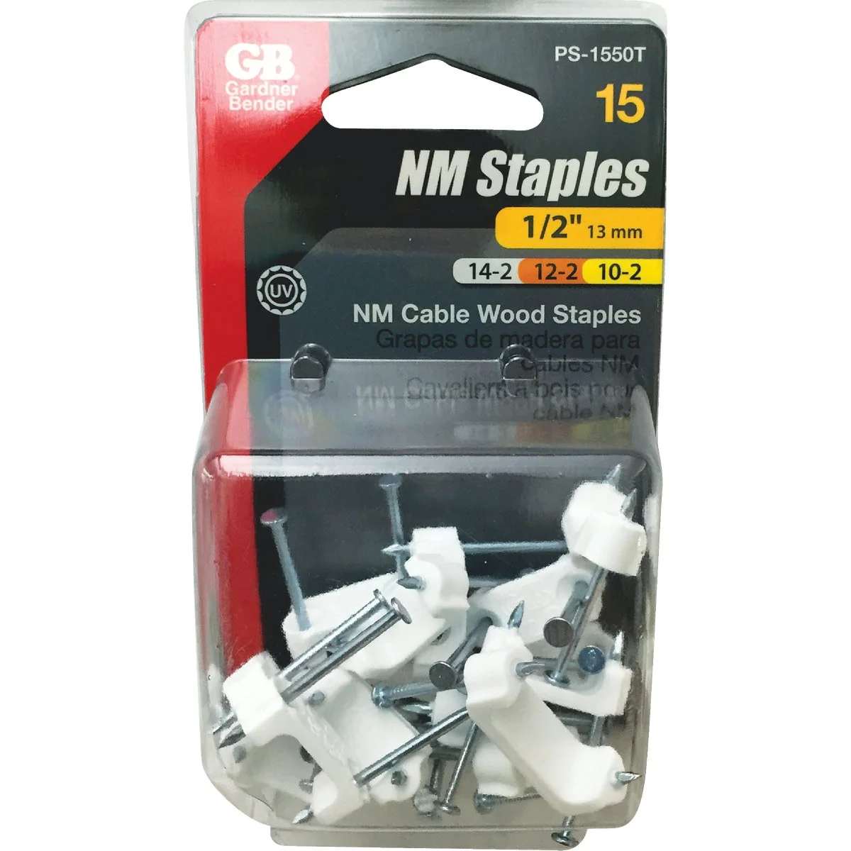 Proven Gardner Bender 3 4 In. UV-Resistant Polyethylene White Coaxial Staple 15-Count Verified