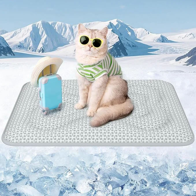Recyclable Rywell Dog Cooling Mat 24 x18 Super Thick Reversible Cooling Mat for Dogs Arc-Chill 3.0 PCM for Long-Lasting Cool and Color-Changing Q-Max 0.5 All-Season Use Portable for TravelAbout ThisOverview Practical