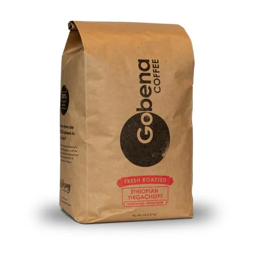 Unique Coffee 5lb Ethiopian Yirgacheffe Whole Bean 80 Ounce Organic