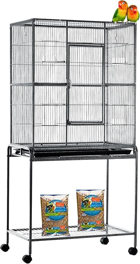 Powerful 54 Large Wrought Iron Breeding Flight Canary Parakeet Cockatiel Lovebird Finch Flexible