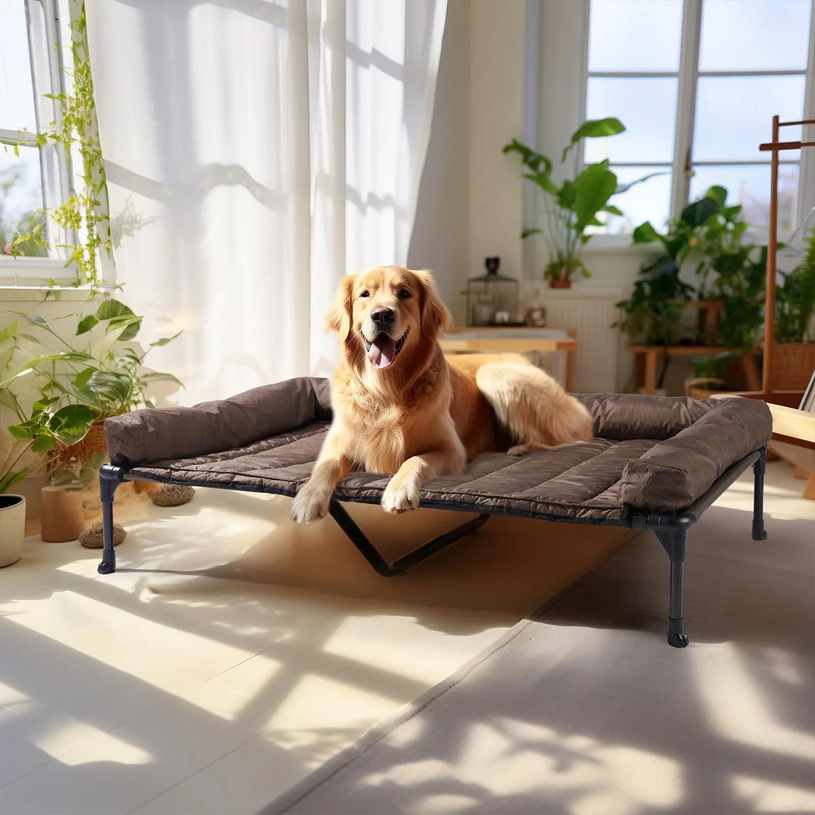 Clean Veehoo Cooling d Dog Bed XL – Raised Cot with Waterproof Bolster Exclusive