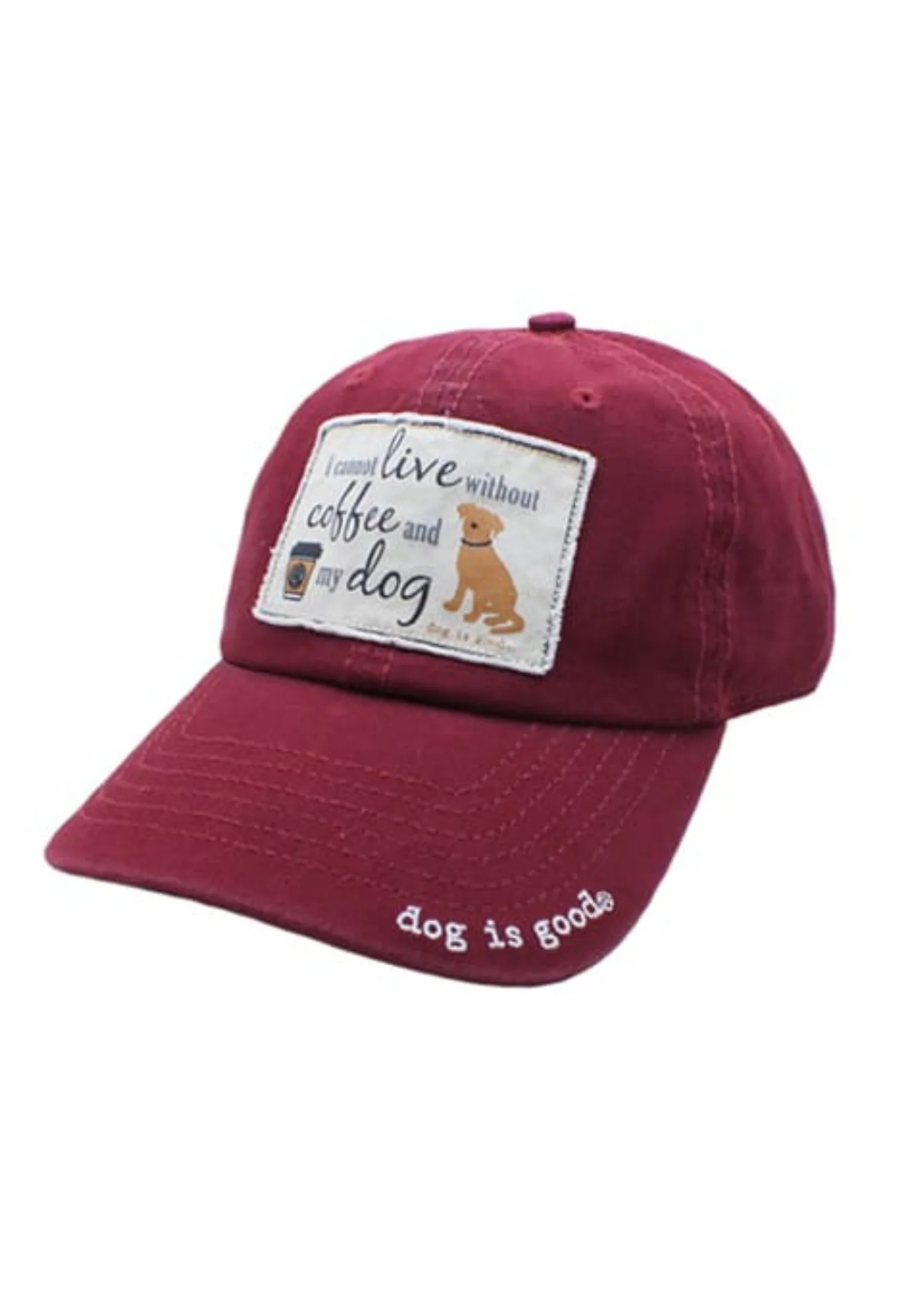 Secure Hat I Cannot Live Without Coffee and My Dog Modern