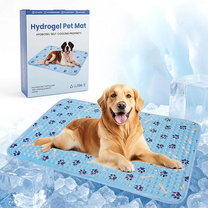 Solid Pet Cooling Gel Pad with Patent Technology 44in Dog Cooling Mat for Summer Self Cooling Mat for Large Medium Small Dogs Non-Slip Waterproof Durable Mat for Dog Beds Car Indoor Outdoor UseAbout ThisOverview Trendy