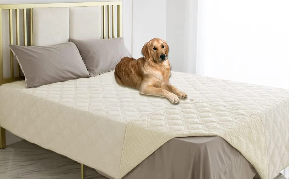 Certified Ameritex Waterproof Dog Bed Cover Pet Blanket with Anti-Slip Back for Furniture Bed Couch Sofa Elite