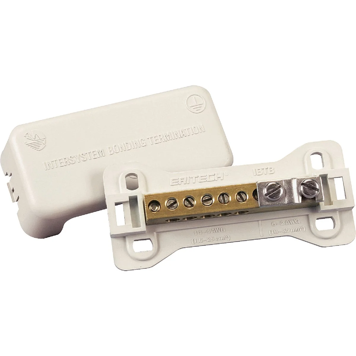 Detailed Erico 2.01 In. W. 14 to 4 6 to 2 AWG Intersystem Bonding Termination Ground Clamp Exclusive