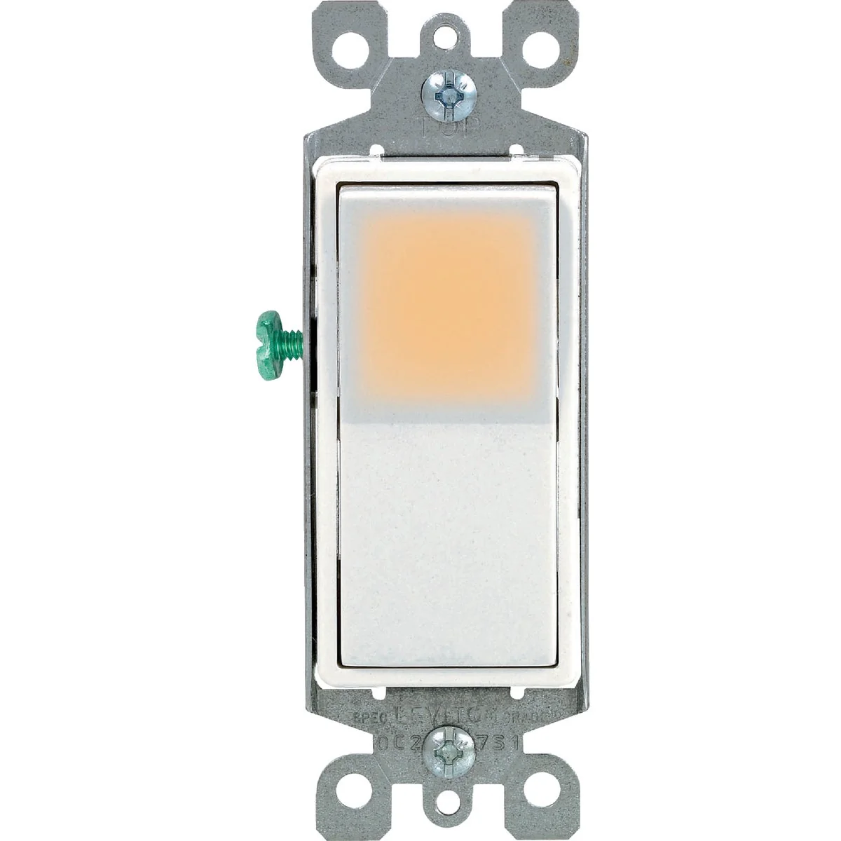 Fast Leviton Decora Illuminated Rocker White 15A Grounded 3-Way Switch Fine Crafted