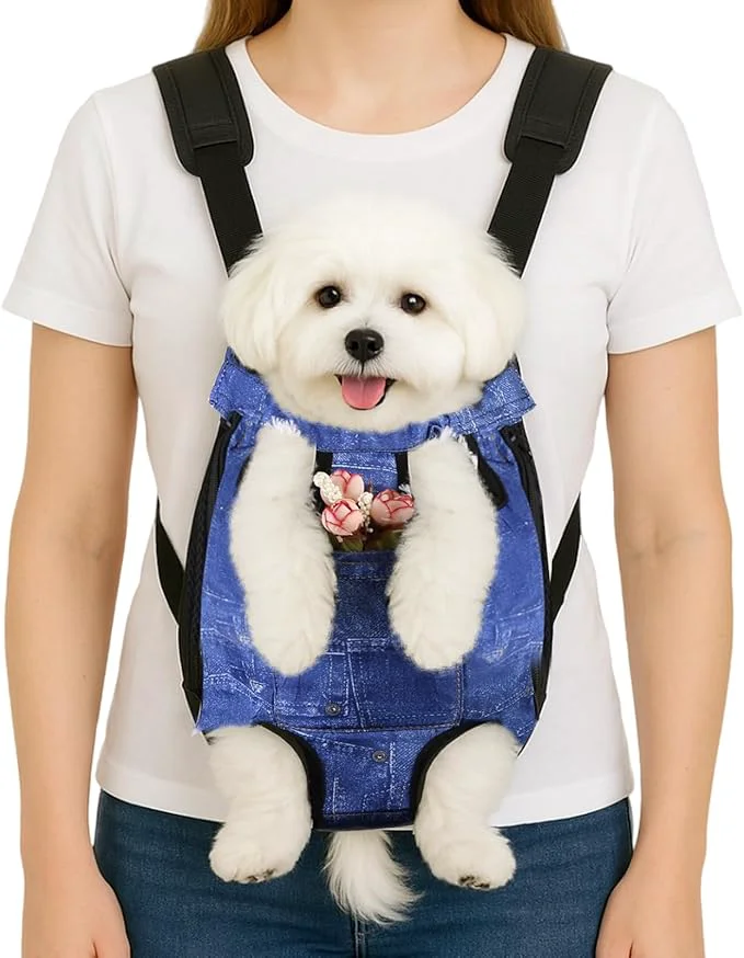 Environmentally Friendly Dog Backpack Carrier Front Pocket Flexible