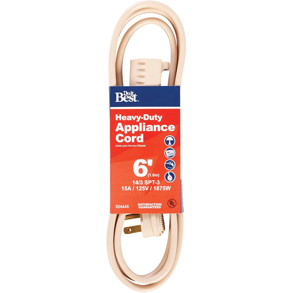 Sophisticated Do it 6 Ft. 14 3 15A Heavy-Duty Appliance Cord Long-Lasting