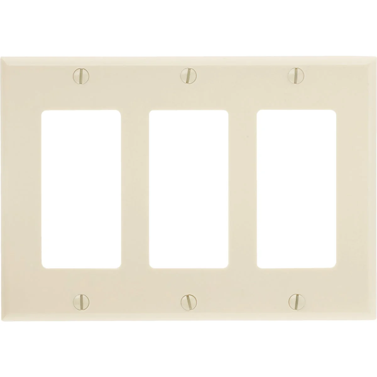 Casual Leviton Decora 3-Gang Smooth Plastic Rocker Decorator Wall Plate Ivory Original