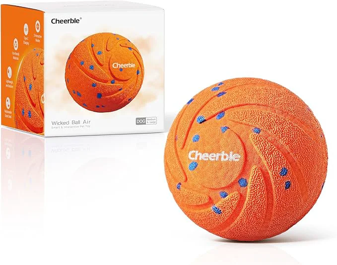 Safe Cheerble Smart Interactive Dog Toy Wicked Ball AIR Automatic Moving IPX7 Reusable
