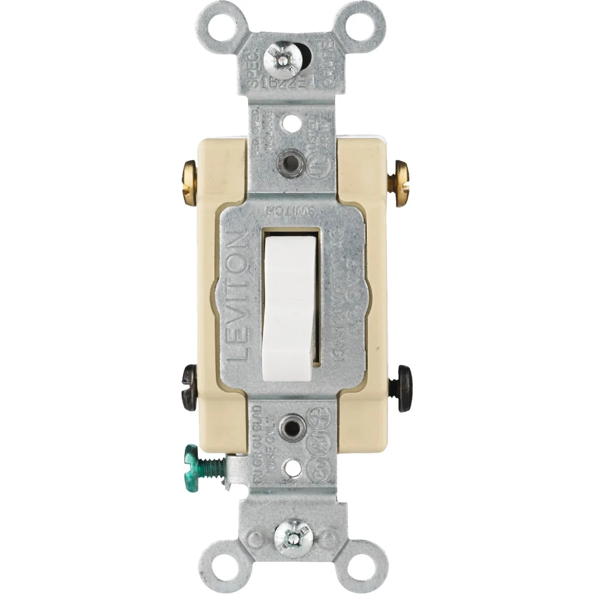 Original Design Leviton Commercial 15A White Grounded Quiet 4-Way Switch Carefully Designed