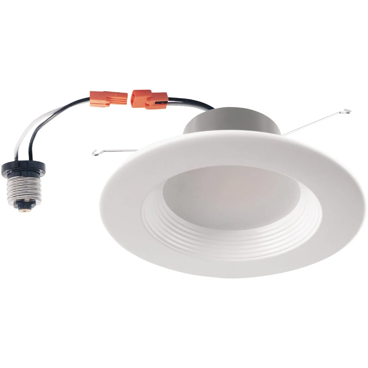 Soft 5 In. 6 In. Retrofit IC Rated White LED CCT Tunable Downlight with Baffle Trim 1100 Lm. Durable