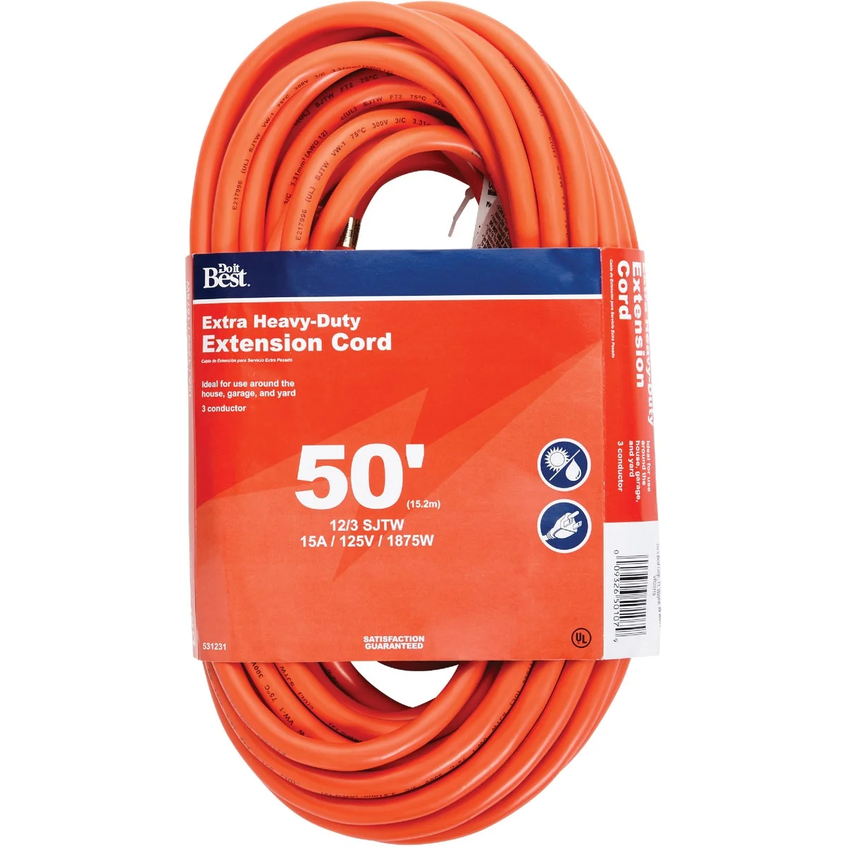 Exclusive Do it 50 Ft. 12 3 Heavy-Duty Outdoor Extension Cord Detailed