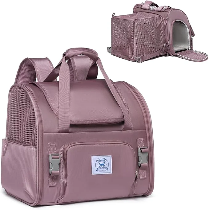 Long-Lasting Pet Backpack Carrier for Small Dogs Medium Cats Breathable and Collapsible Durable