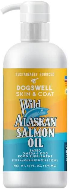 Safe Wild Alaskan Skin Coat Salmon Oil Based Omega-3 Supplement for Dogs 16 fl.oz.About ThisOverview Flexible
