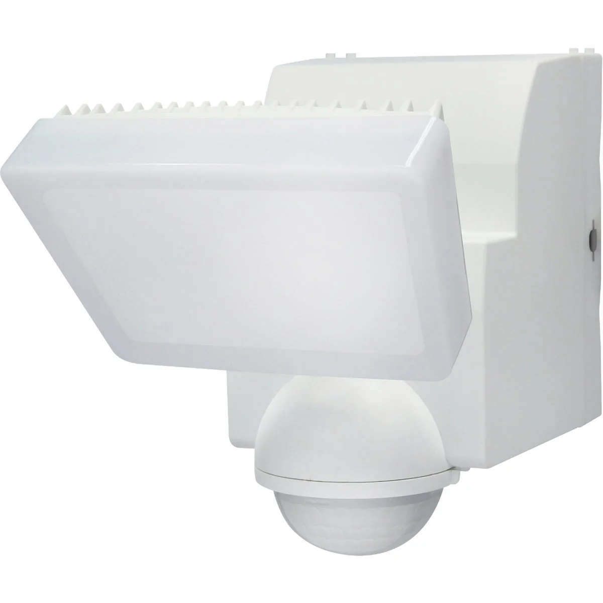 High-Grade IQ America White 500 Lm. LED Motion Sensing Battery Operated 1-Head Security Light Fixture Prestigious