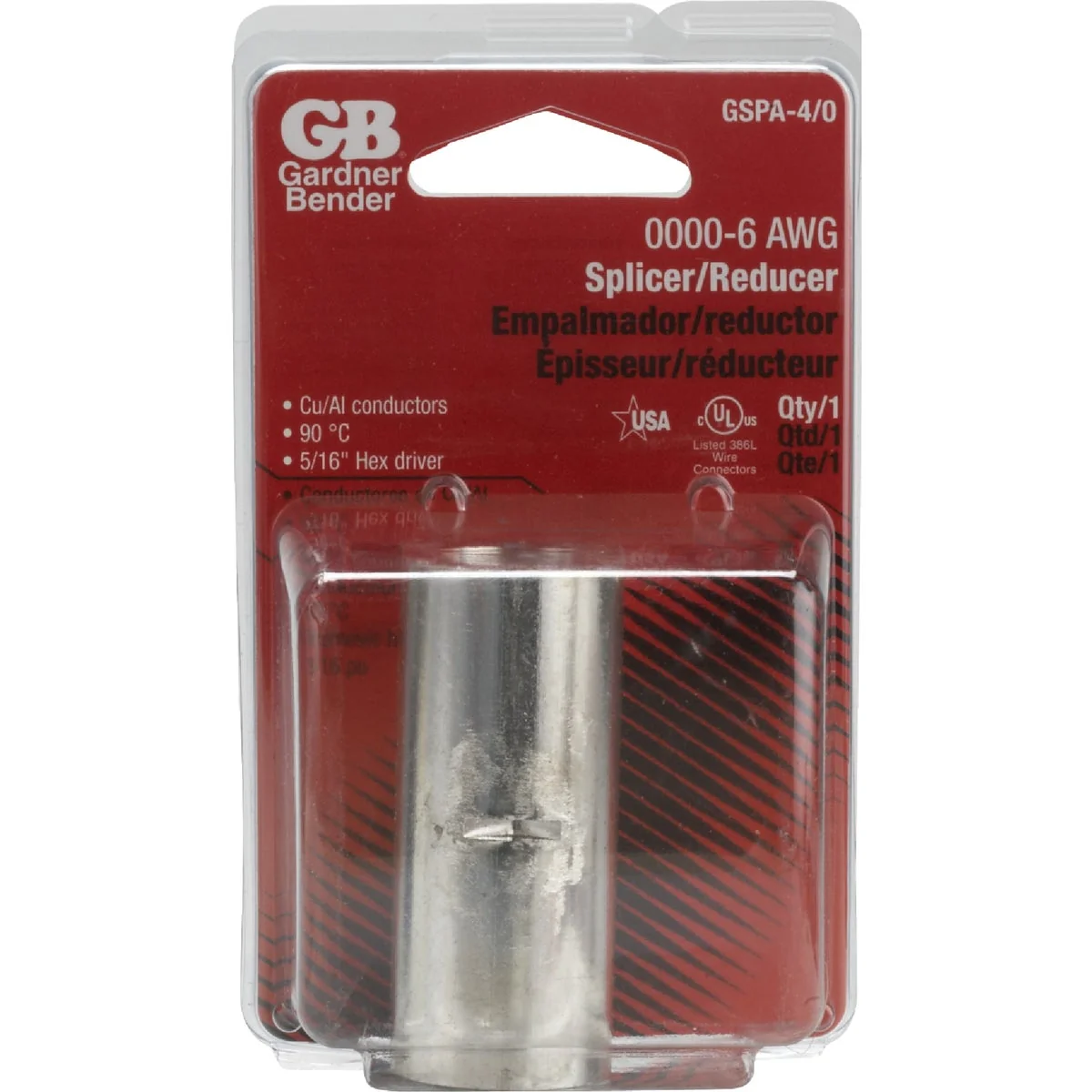 Verified Gardner Bender 6 AWG to 0000 AWG Sol. Aluminum Splicer Reducer World-Class