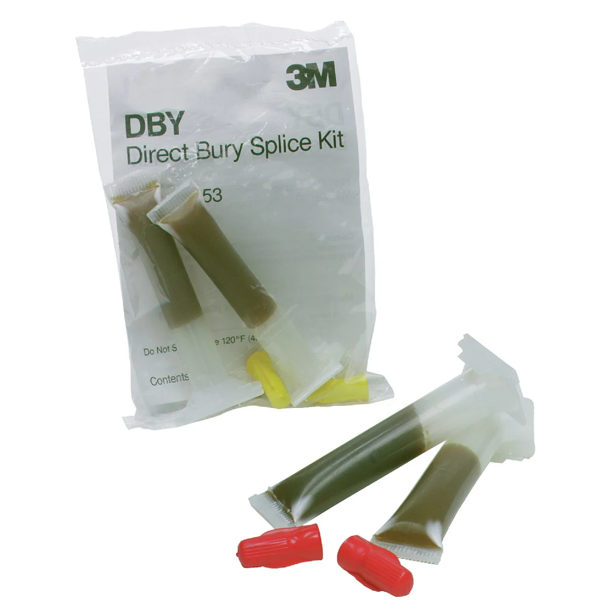 Convenient 3M 600V Red 18 AWG to 10 AWG Underground Wire Splice Kit Modern