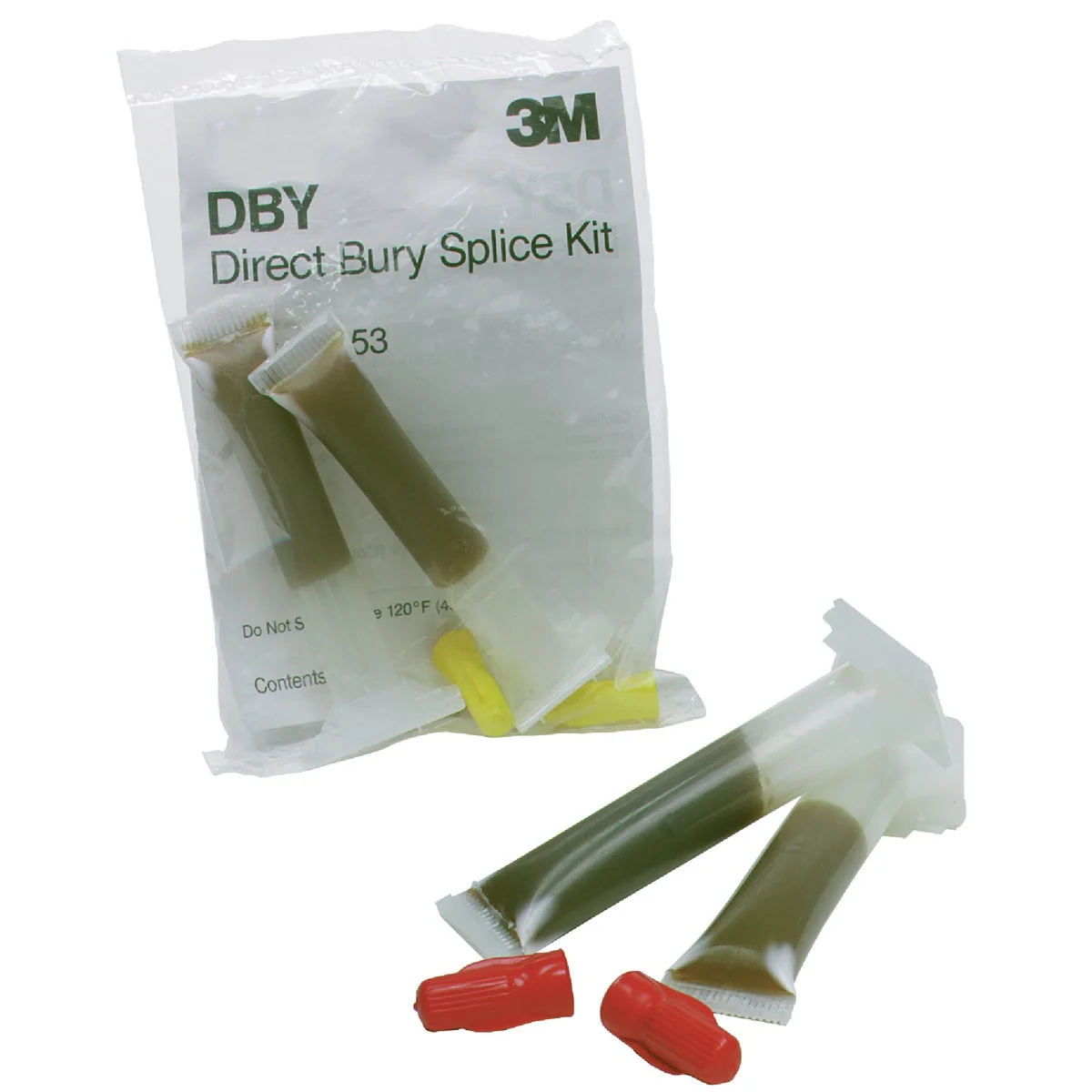 Clean 3M 600V Yellow 18 AWG to 10 AWG Underground Wire Splice Kit Selected