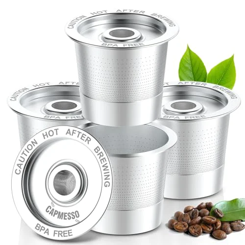 Flexible Reusable K Cups Coffee Pods for Keurig 1.0 4 Count Recyclable