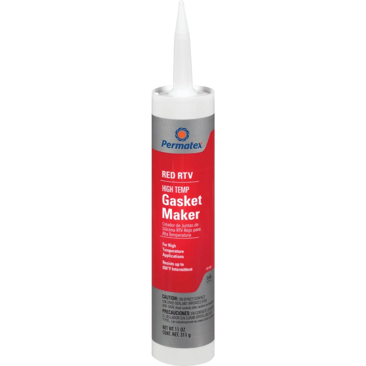 Durable Permatex 11 Oz. High-Temp Red RTV Silicone Gasket Maker Authentic