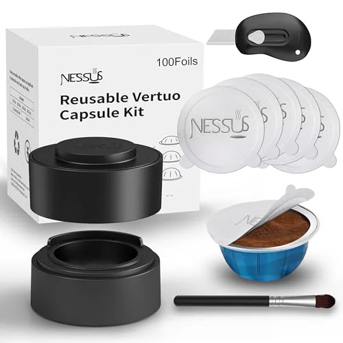 Casual Reusable Pod Kit for Nespresso Pods Vertuo 100 Count Fashionable
