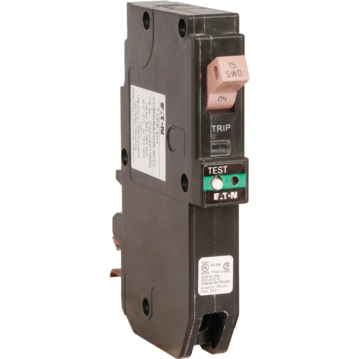 Detailed Eaton CH 15A Single-Pole AFCI Circuit Breaker Exceptional