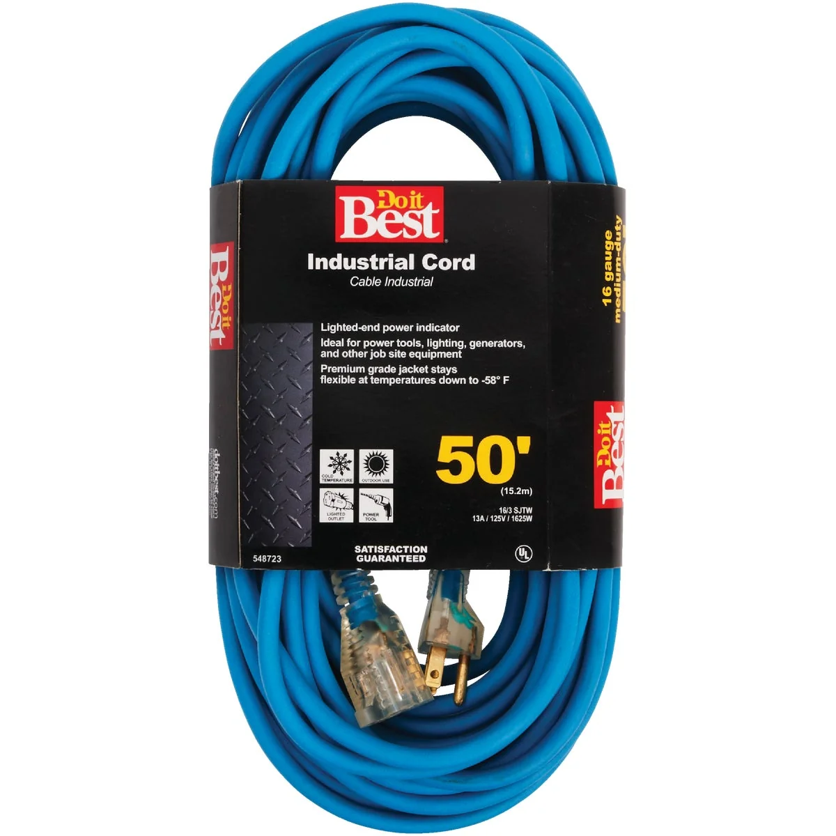 Fashionable Do it 50 Ft. 16 3 Industrial Outdoor Extension Cord Solid