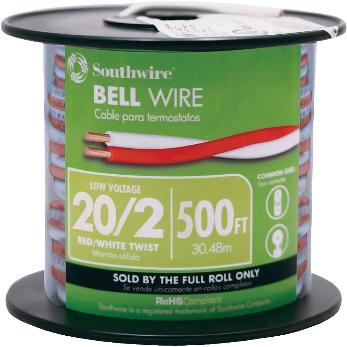 Natural Coleman Cable 500 Ft. 20AWG Bell Wire Superior