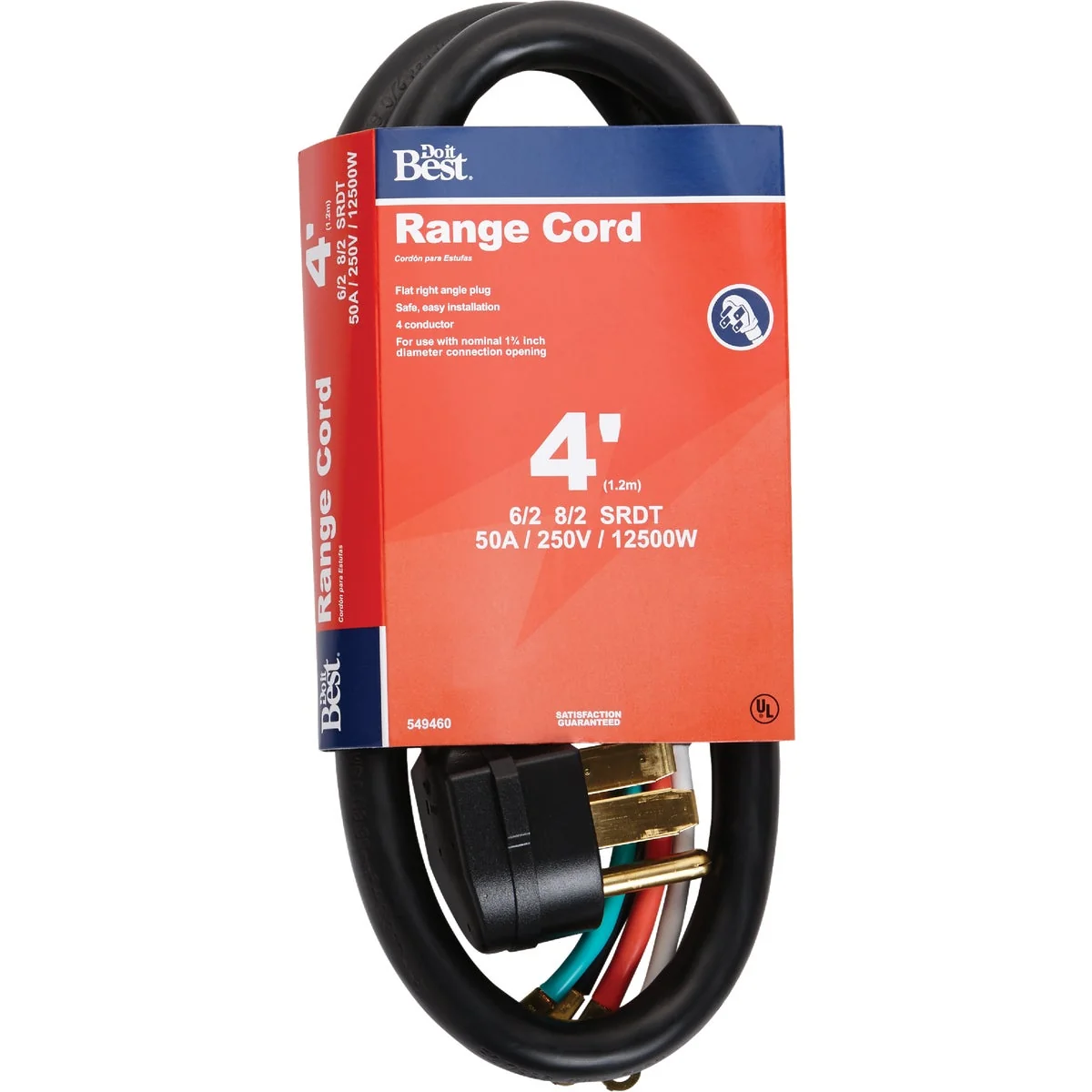 Exclusive Do it 4 Ft. 6 2 8 2 Ga. 4-Conductor Range Cord Classic