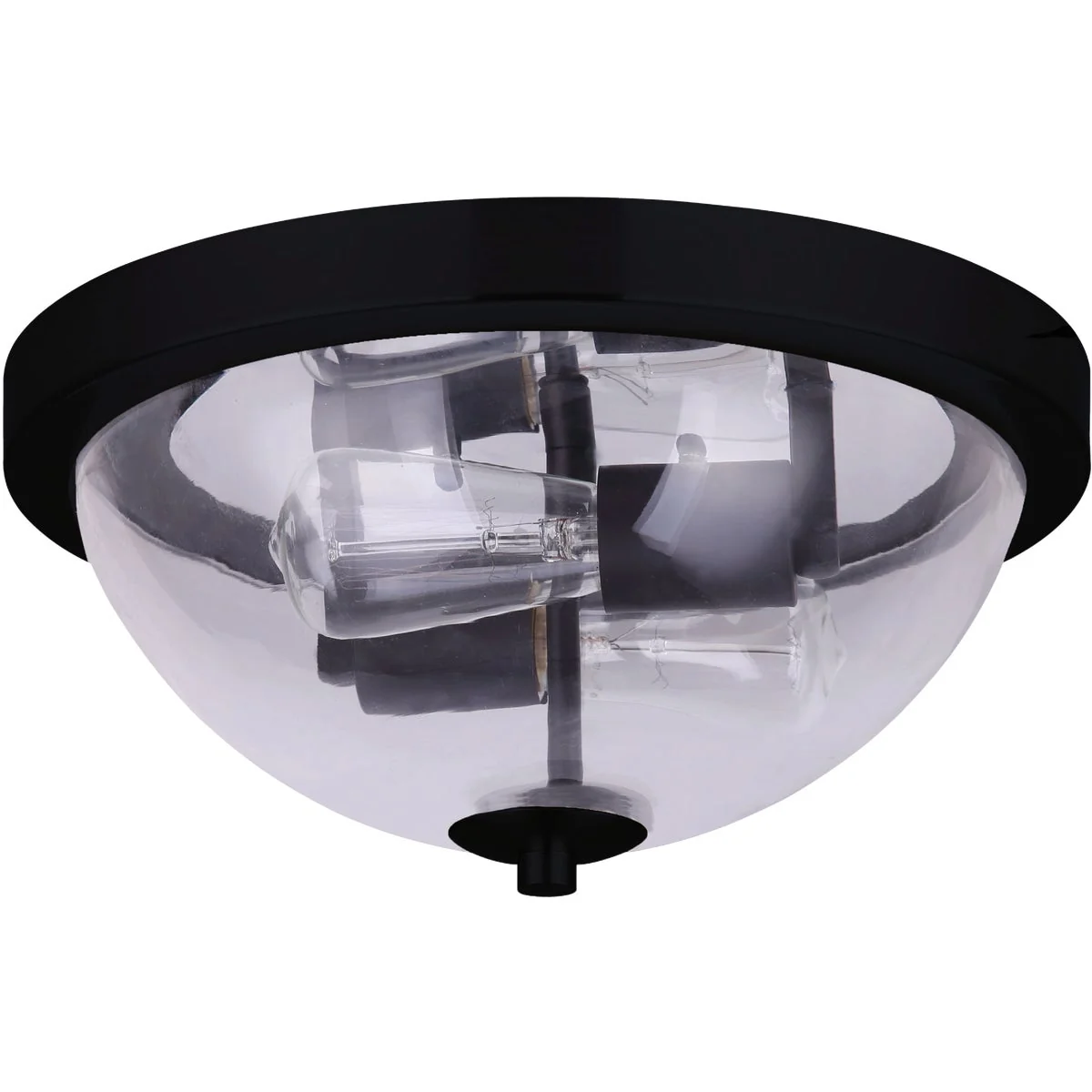 Convenient Home Impressions 13 In. Matte Black Flush Mount Ceiling Light Fixture High-Quality