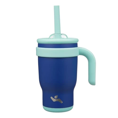Fine Crafted 14 oz Tumbler with Handle and Straw Certified