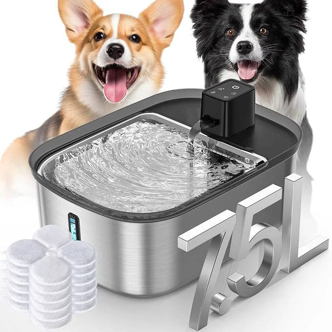 Sophisticated Wireless 7.5l 254oz 2Gal Dog Water Fountain Specialty
