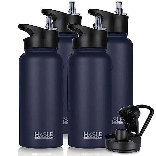Sustainable 32 oz Insulated Water Bottle Stainless Steel Double Walled Vacuum Sports Water Bottle with 2 Lids Exceptional