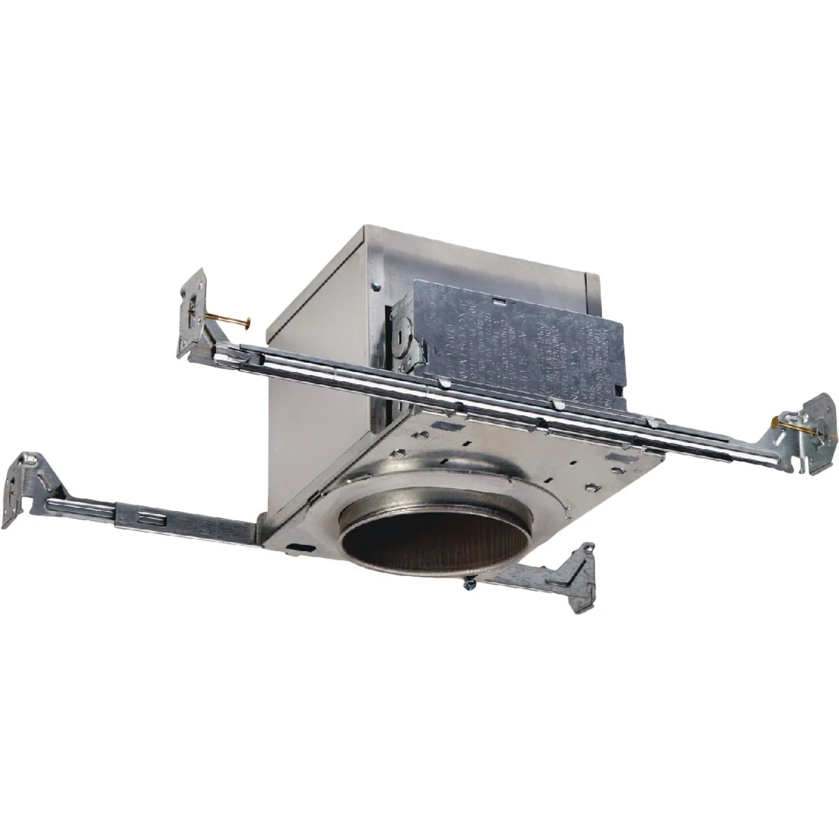 Stylish Halo Air-Tite 4 In. New Construction IC Non-IC Rated Recessed Light Fixture with Adjustable Socket Bracket Fine