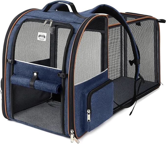 Casual Lekebobor Extra Large Cat Backpack Carrier Expandable Pet Carrier Backpack Original Design