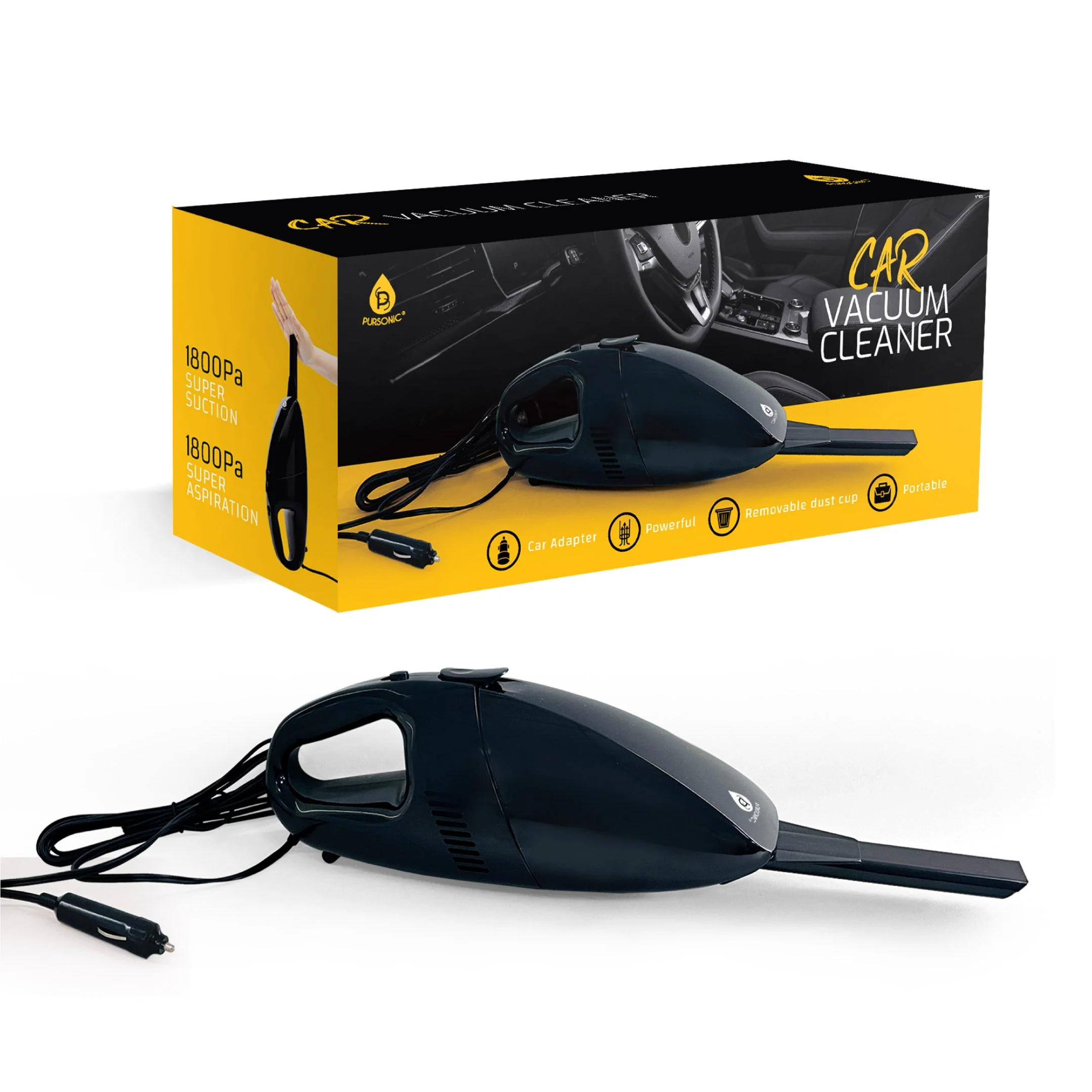 Secure Car Vacuum Cleaner Effective