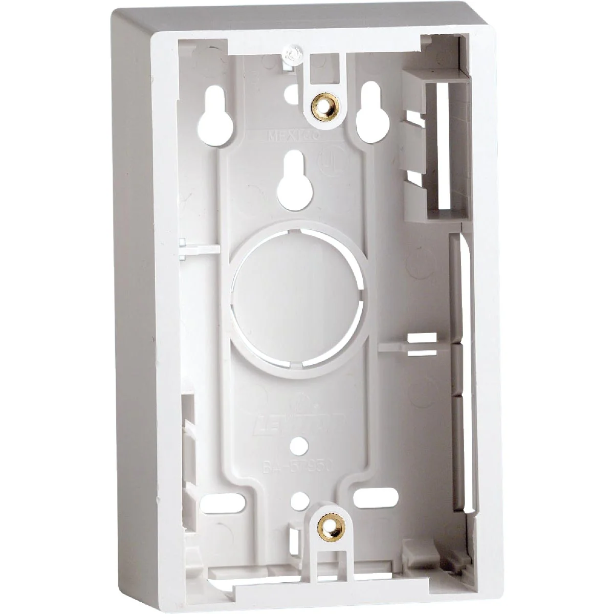 Luxury Leviton White 1.89 In. Shallow Wiring Box Sophisticated