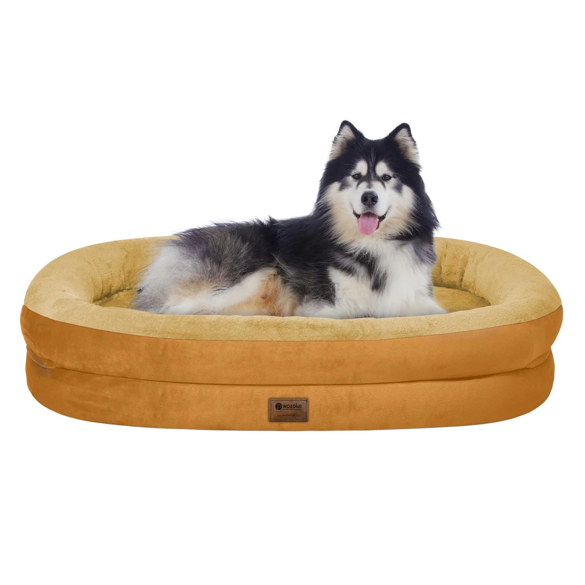 Verified WOZOKE Orthopedic Waterproof Large Dog Bed – XXL Memory Foam with Removable Cover Non-Slip Bottom Trendy