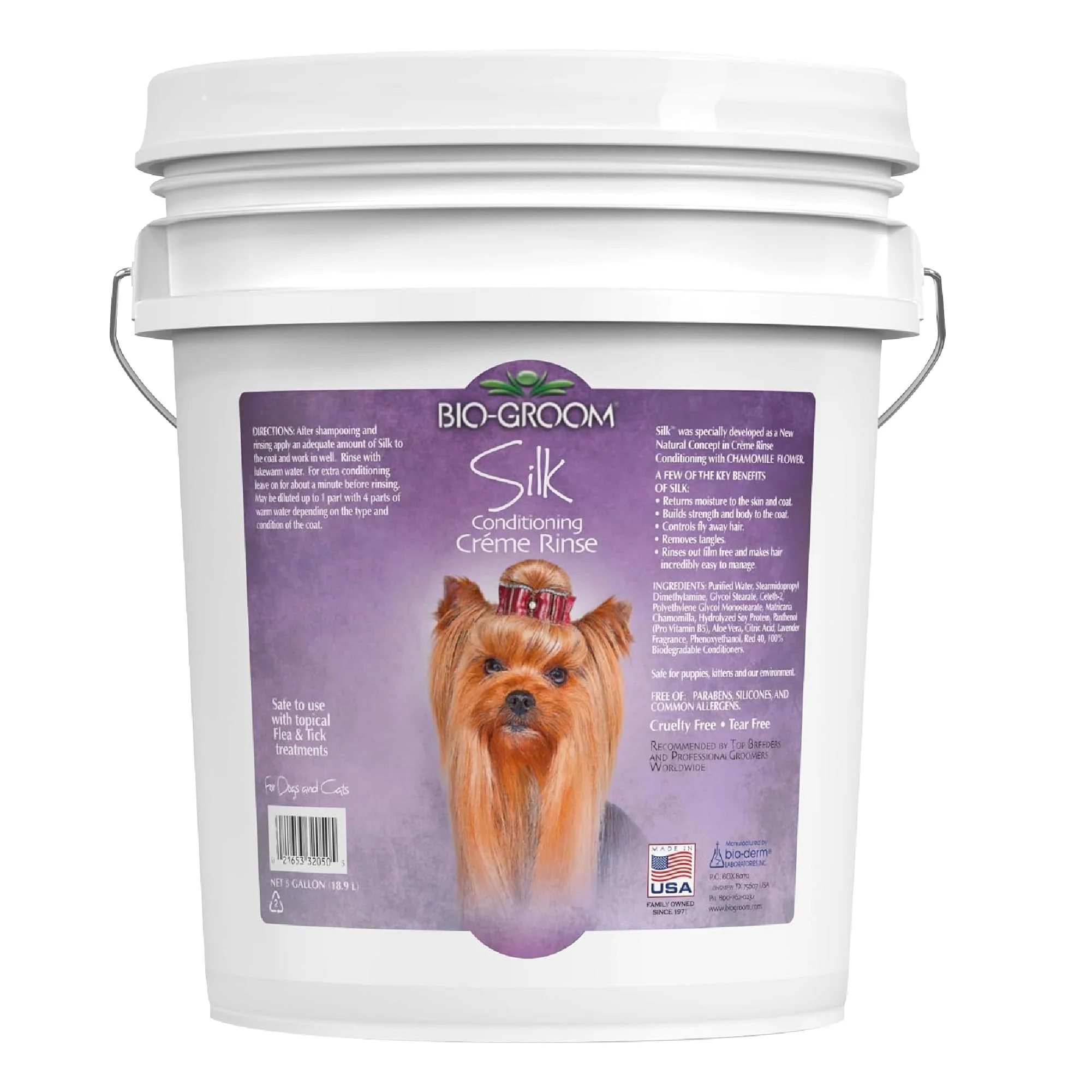 Proven Bio-Groom Silk Creme Rinse Dog Conditioner – Gentle Cruelty- Detangler 5 gal Specialty