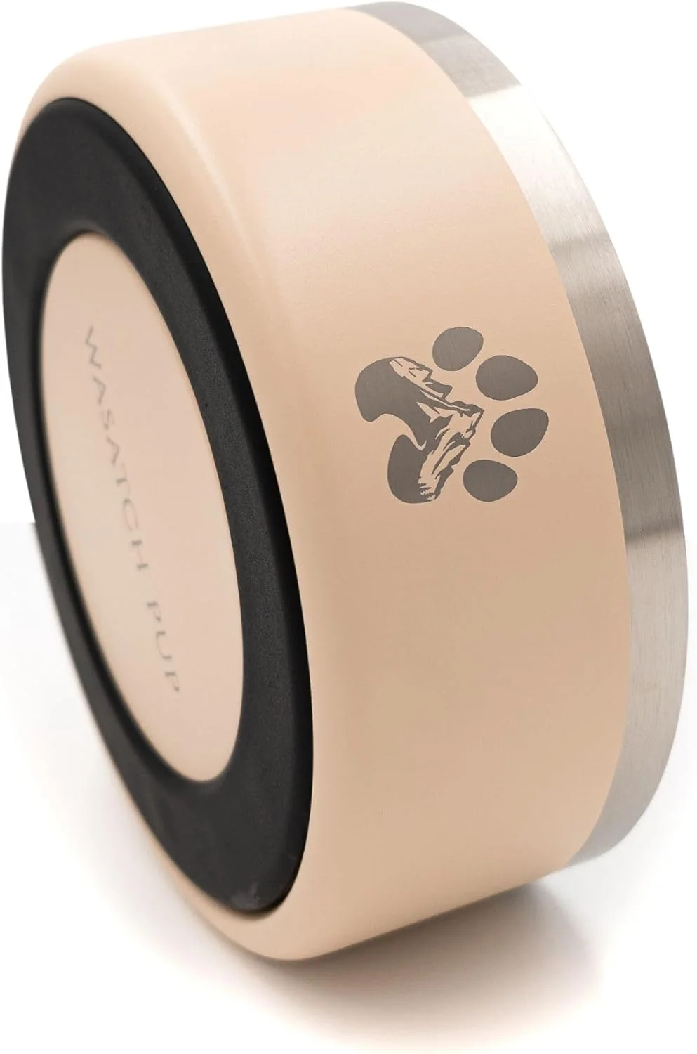 Sustainable Stainless Steel Dog Bowl for Small-Large Dogs Double Wall Insulated Non-Slip Base Heavy Duty Water and Food Bowls for Dogs Cats Pet Safe BPA Dishwasher Safe 16 Oz – Khaki Breathable