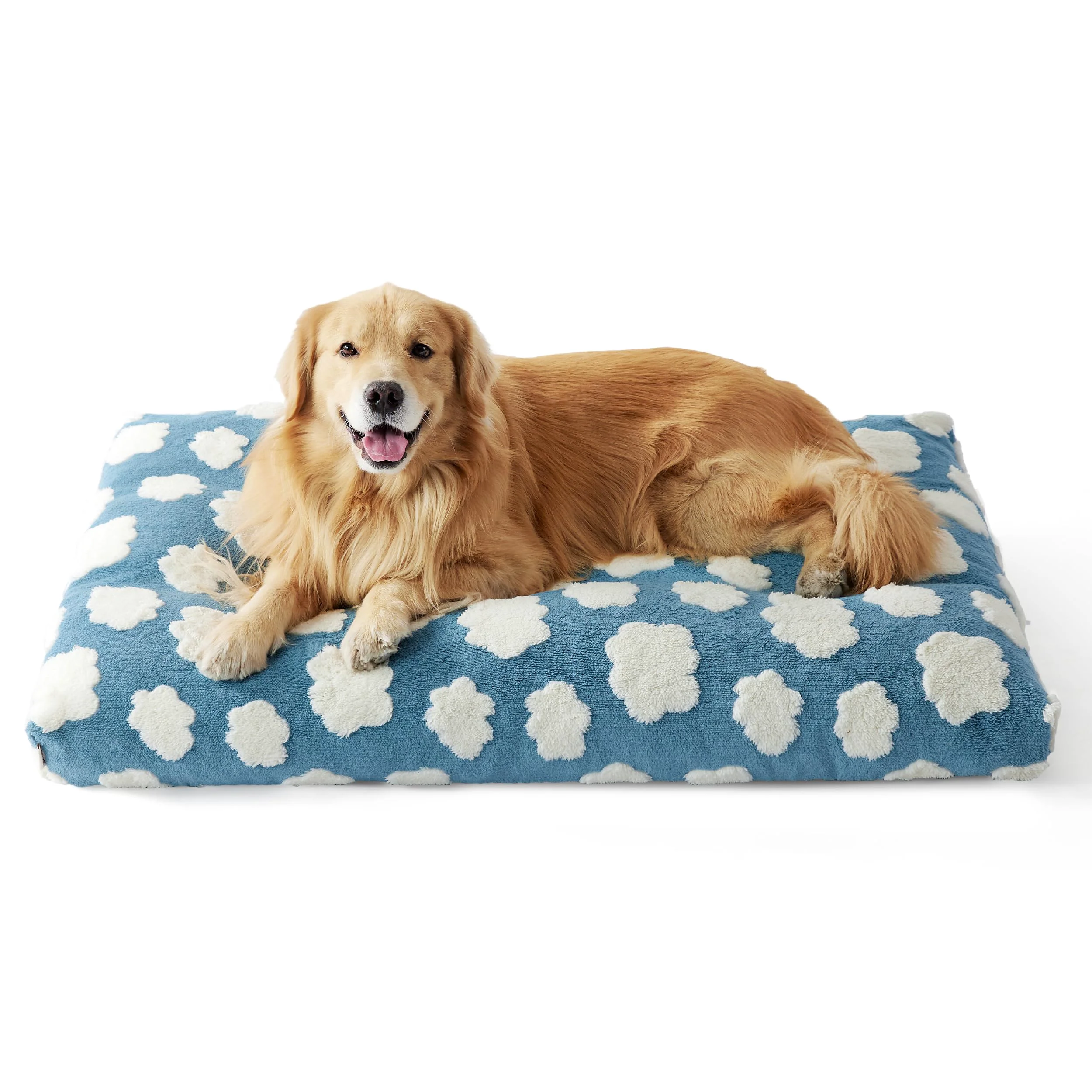 Elegant LE SURE Cute XL Dog Bed – Extra Large Shredded Foam Blue Durable