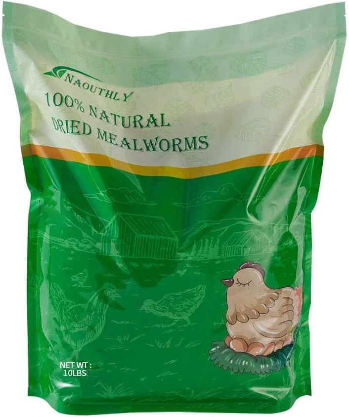 Next-Generation 10lbs Dried Mealworms – Premium Non-GMO Chicken Feed Nutritious High Protein Meal Worms- Food and Treats for Laying Hens Wild Birds Ducks Chicken Pure
