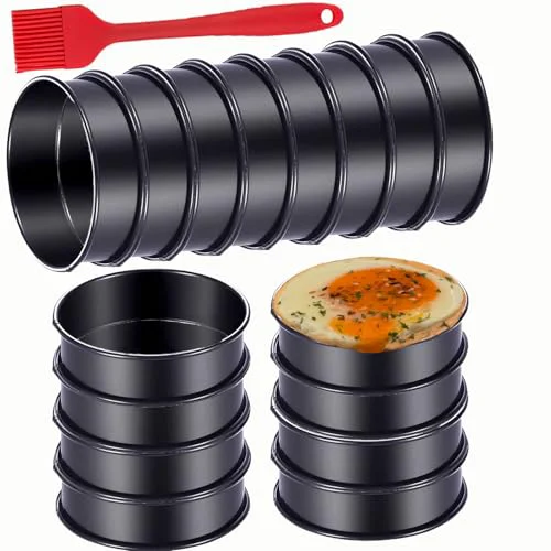 User-Friendly 16Packs Crumpet Rings NONSTICK English Muffin Rings 4 Inch Comfortable