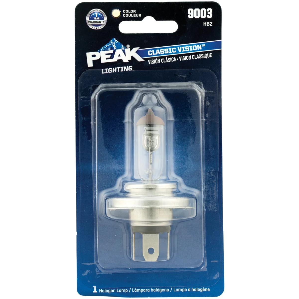 Certified PEAK Classic Vision 9003 HB2 12V Halogen Automotive Bulb Exclusive