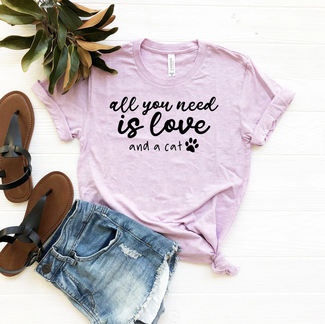 Carefully Designed All You Need Is Love And A Cat T-Shirt Clean
