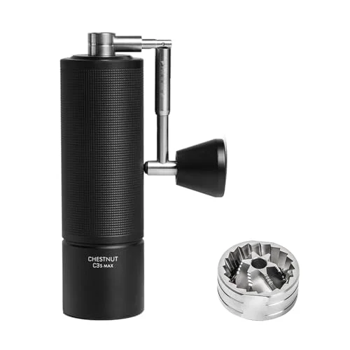 Trusted Manual Coffee Grinder Chestnut C3S Max Capacity 30g with CNC Stainless Steel Conical Burr Eco-Friendly