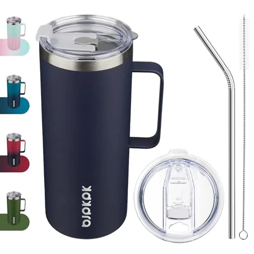 Practical 32oz Insulated Coffee Mug with Handle Enhanced